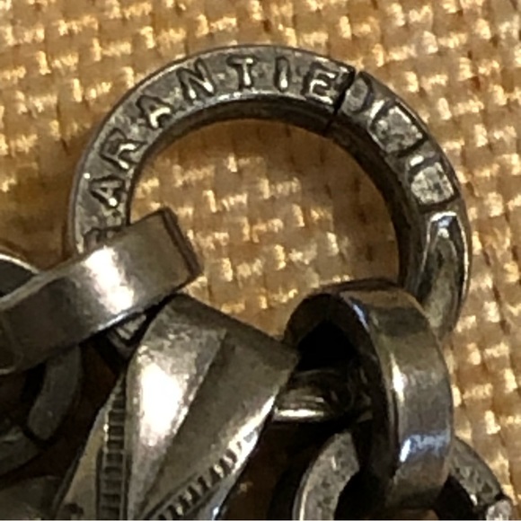 Vintage Pocket Watch Chain Fob enameled silver - Picture 8 of 15